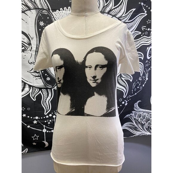 NWT very rare Andy Warhol double mona lisa T, size Small - Picture 1 of 5